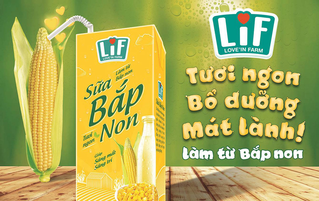 Poster quảng cáo sữa LiF